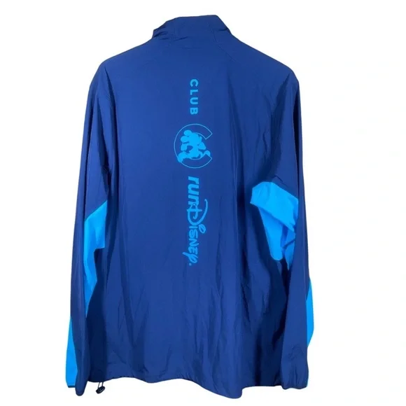 runDisney Club Run Disney 2025 Full Zip Jacket Blue Lightweight Windbreaker Coat - Picture 2 of 2